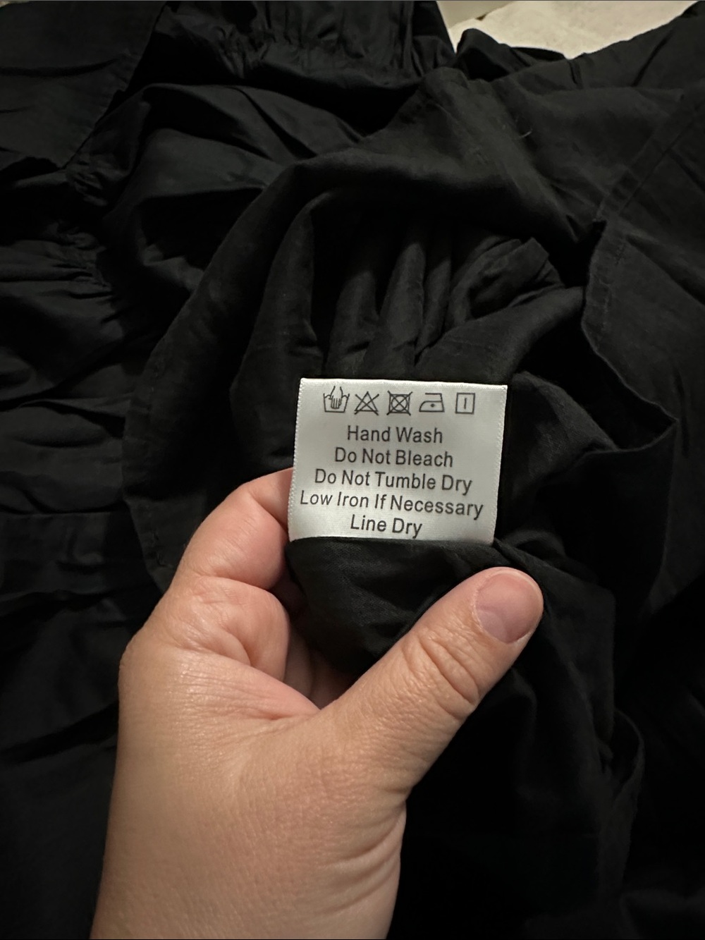 Elastic-Waist Black Tiered Maxi Skirt - Picture 5 of 6